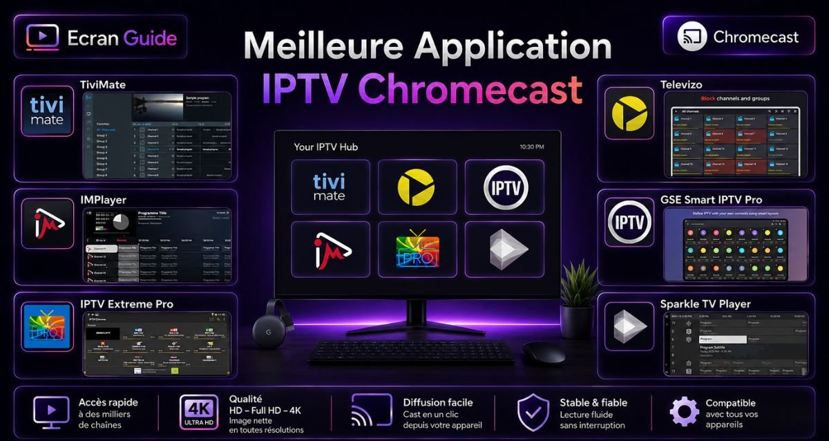 Meilleure Application IPTV Chromecast